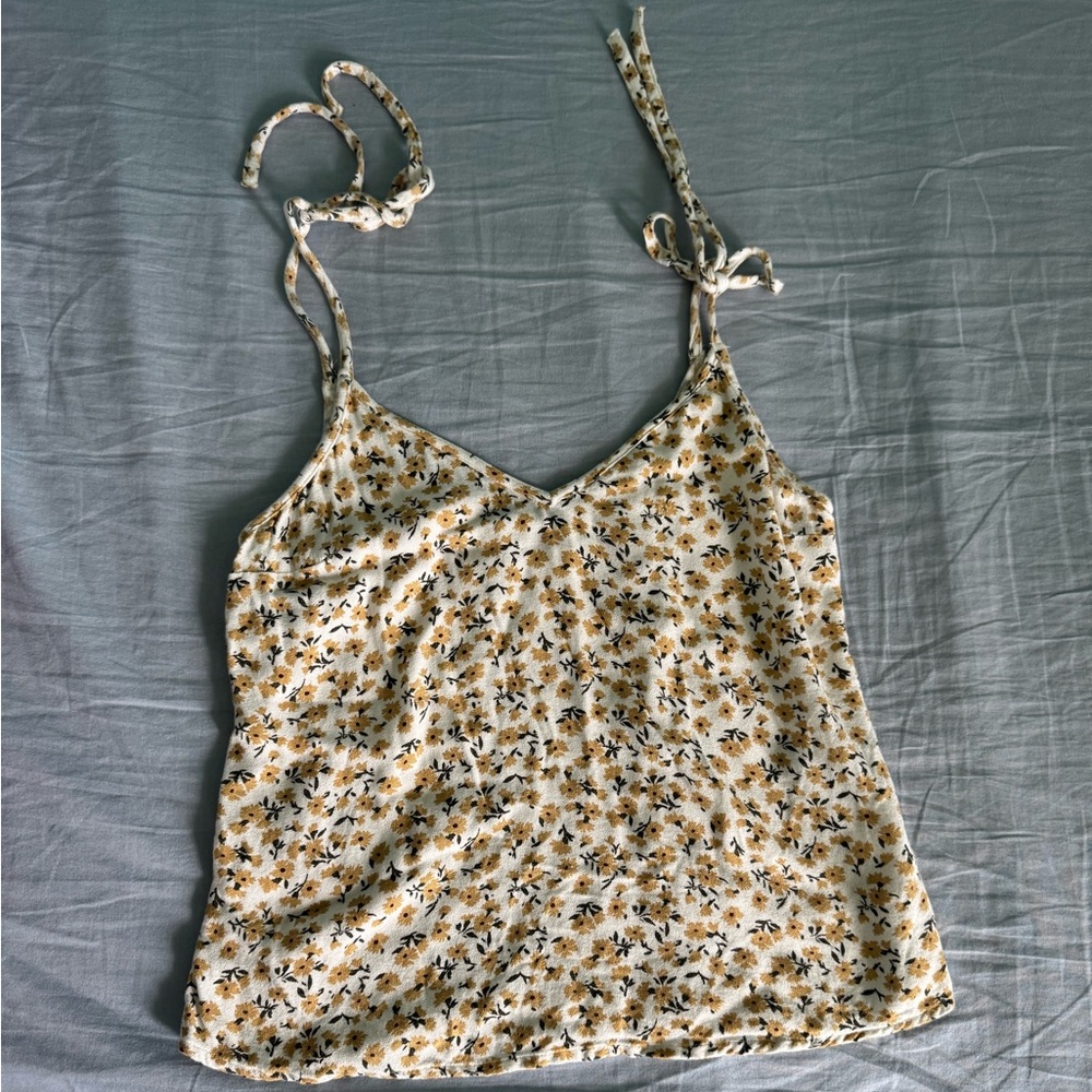 Abercrombie & Fitch Yellow Floral Camisole
